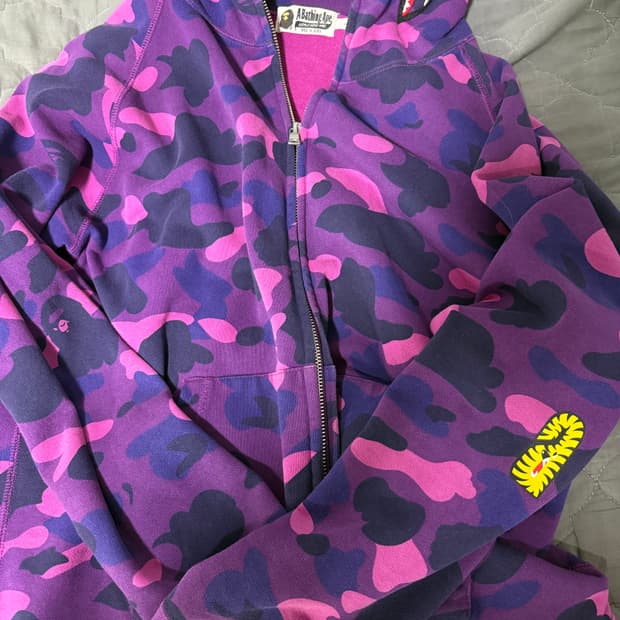 베이프 후드집업 퍼플