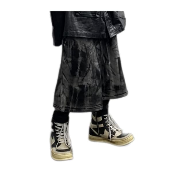 [2] 언더마이카 님버스 러프 오일 코팅 스웻쇼츠