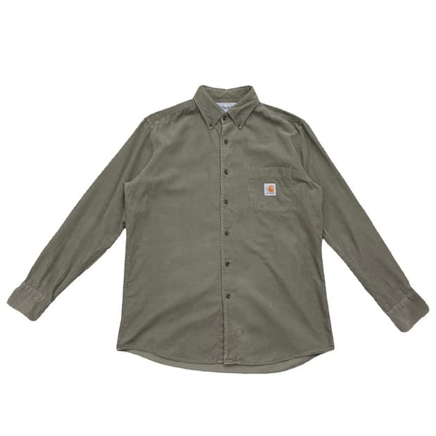 CARHARTT 코듀로이 셔츠 카키 M