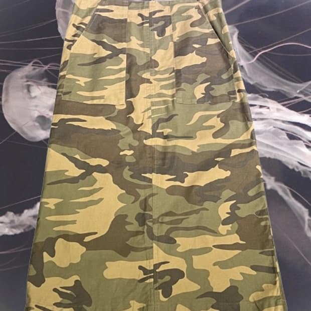 Vintage Camo Pattern Skirt