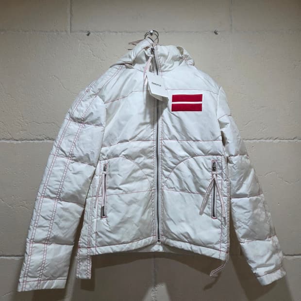 강혁 에어백 후드 구스다운 패딩 S 사이즈