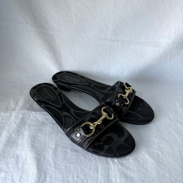 Coach patten slide sandals shoes