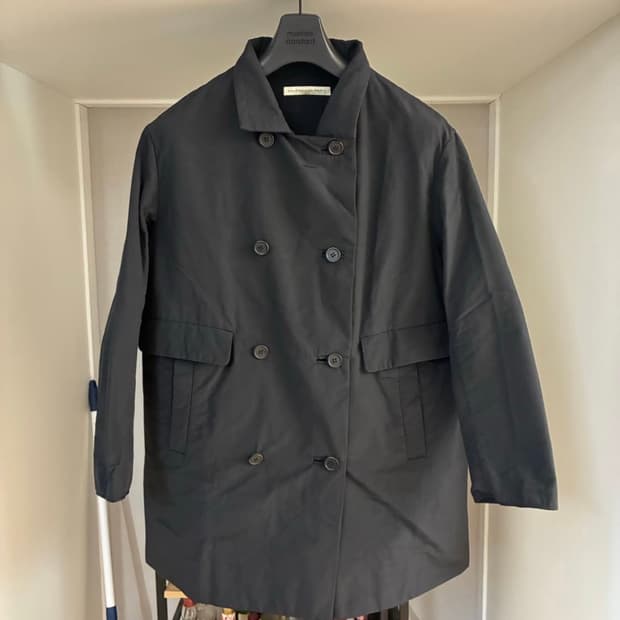 발렌시아가 더블 브레스트 코트