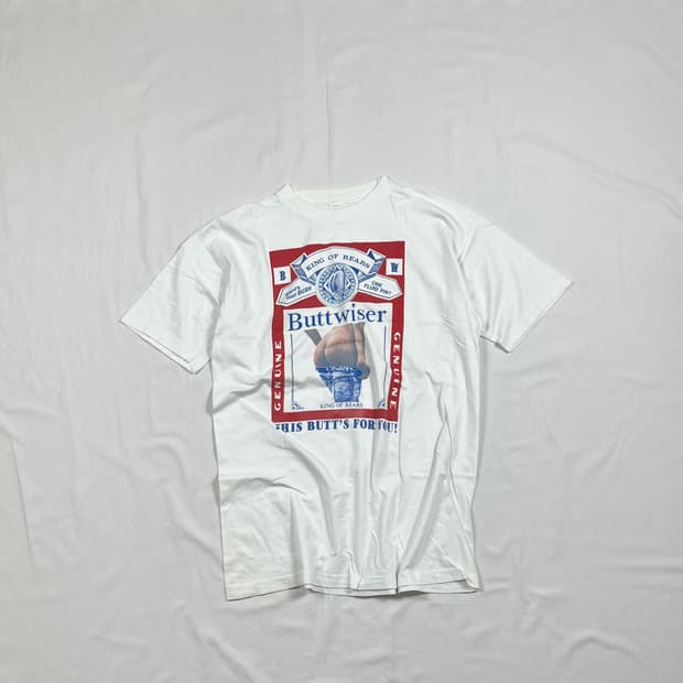 90‘s buttwiser king of rears 패러디 반팔티