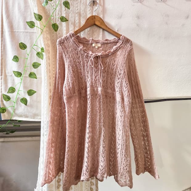 핑크 여리핏 니트