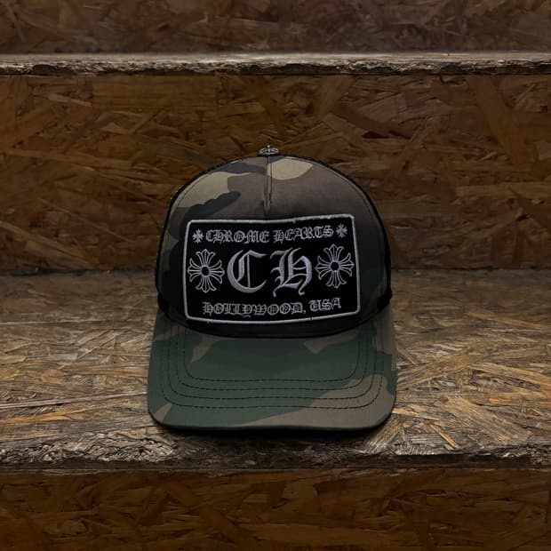 00s Chrome Hearts 크롬하츠 ch로고 카모 레이어드 메쉬캡