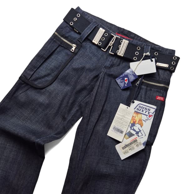 [새상품][27] 미스식스티 지퍼디테일 데님팬츠