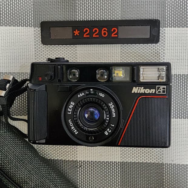 니콘 L 35 AF 필름카메라 파우치포함