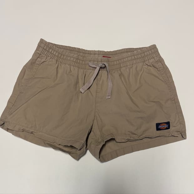 희귀!! 여성 디키즈 Dickies 밴딩 쇼츠 반바지 베이지 S