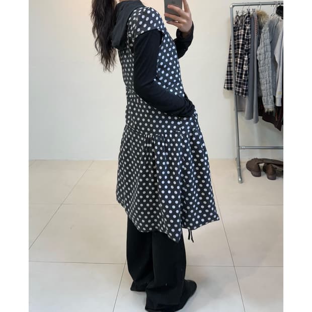 빈티지 도트 원피스