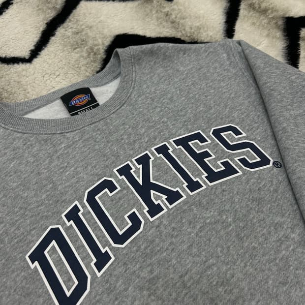 [S]디키즈 프린팅 로고 맨투맨/그레이/기모