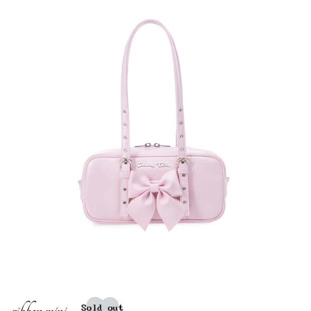 아이당클럽 ribbon mini pink