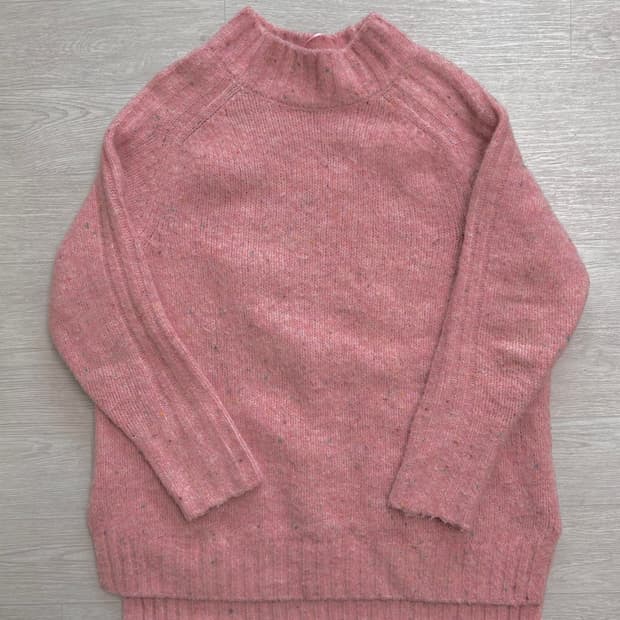 일본 빈티지 딸기우유 폭신 니트