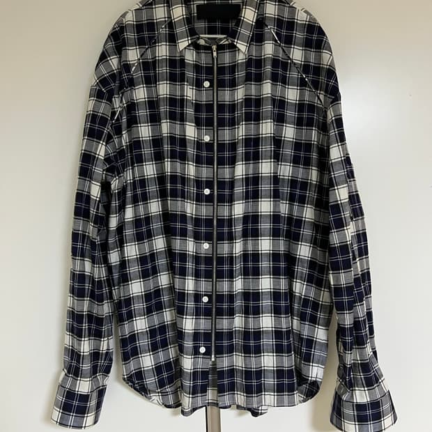 준지 ma1 체크셔츠