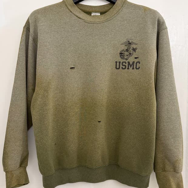 Vintage Faded USMC Distressed Sweatshirt
