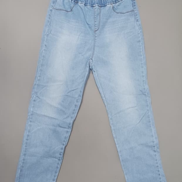 [34] 제이바이케이 연청 풀밴딩 스판 컷팅진 청바지