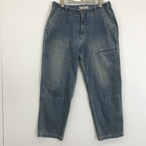 프리즘웍스 더블니 데님팬츠 [XL]