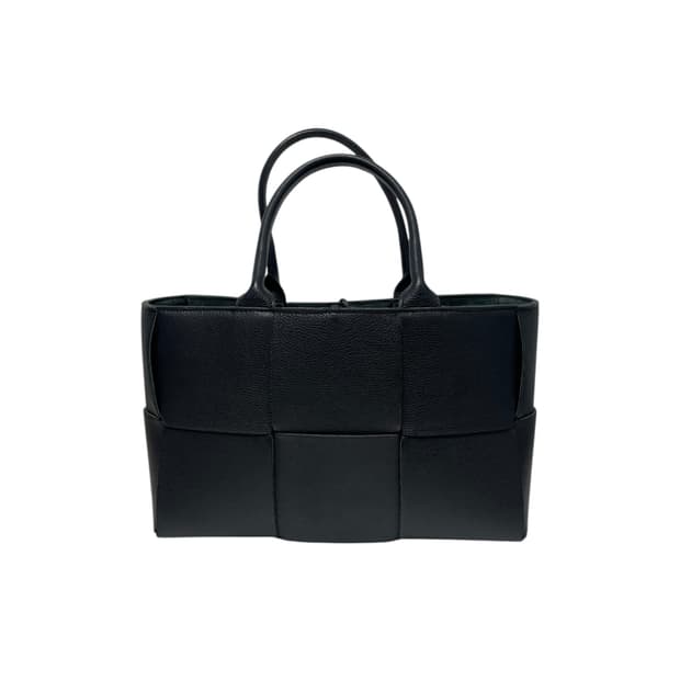 보테가베네타 652867 블랙 카프스킨 아르코 스몰 토트백H00265