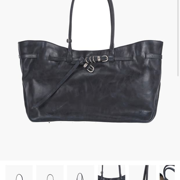 마지셔우드 GRANDMA USED BAG LARGE_navy pull-u