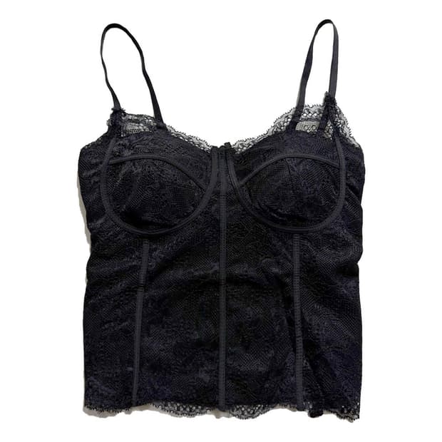 새상품 레이스 캡내장 끈나시 (블랙)