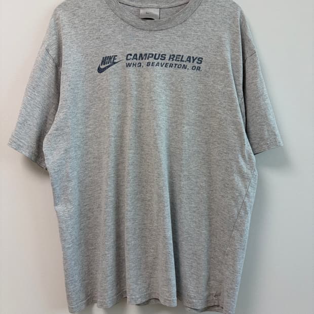 90s 나이키(NIKE) 아카이브 릴레이 캠퍼스 빈티지 티셔츠