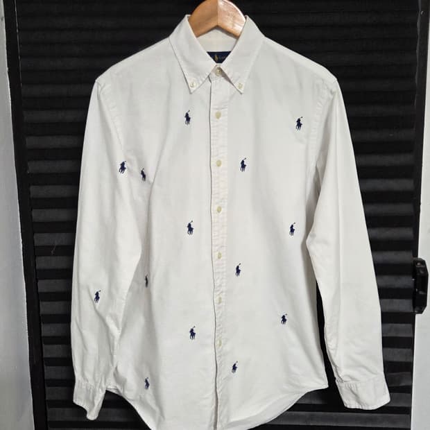 [폴로 랄프로렌] 멀티 포니 자수 클래식 핏 코튼 셔츠 | 00153