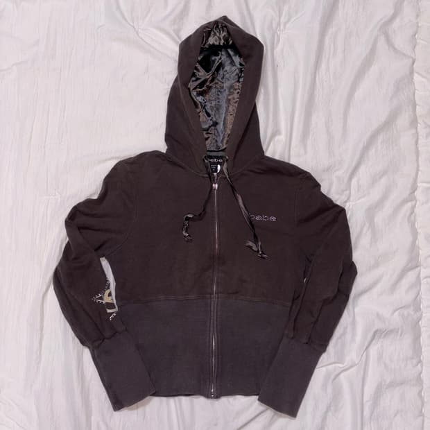 bebe velvet hoodie