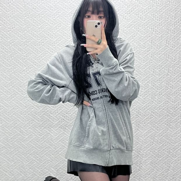나이키 올드스쿨 레트로 빈티지 00's 빅로고 후드집업 XL C12776