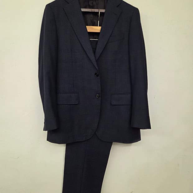 닥스 네이비 체크 정장 세트 (97/82)