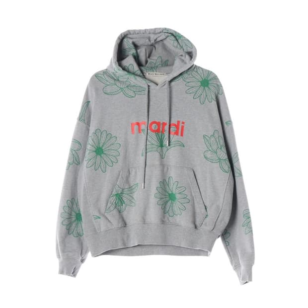 마르디 메크르디 플라워 패턴 후드티 ONE