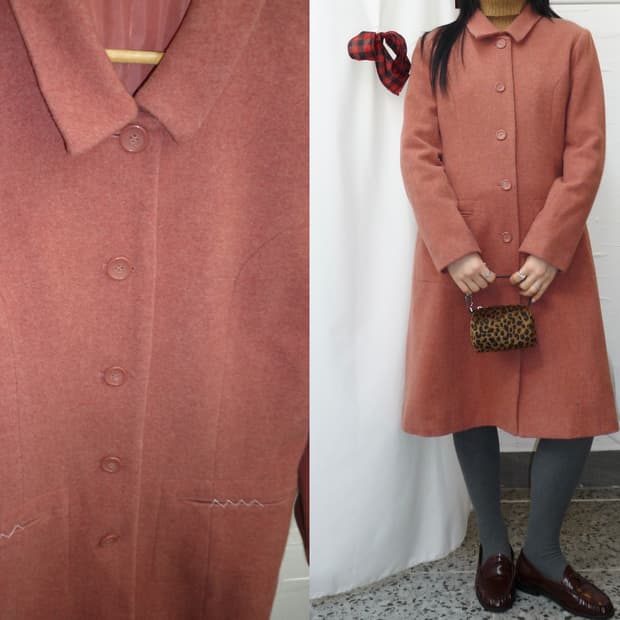 dusty rose coat