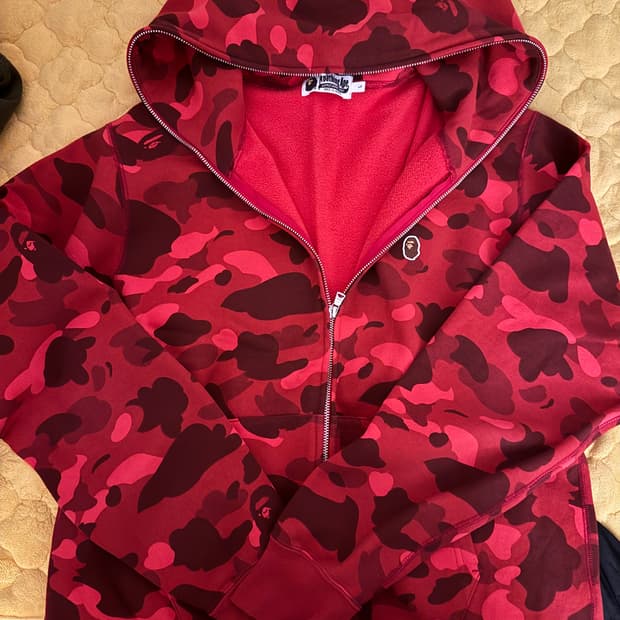 베이프 카모 후드집업 적계