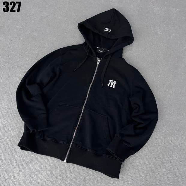 Mlb 블랙 후드집업 