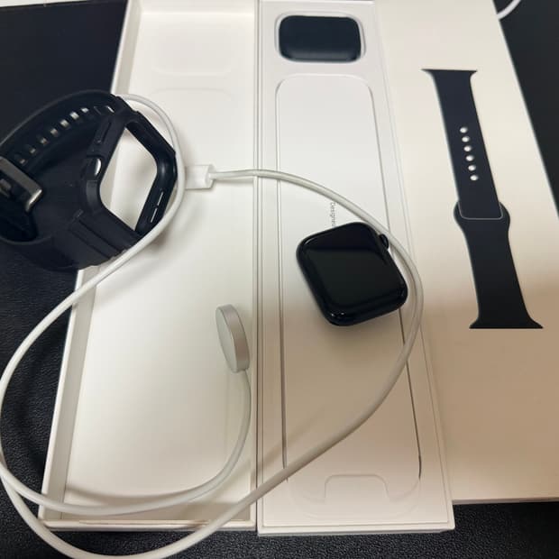 애플 워치7 45mm 셀룰러 미드나이트 알루미늄