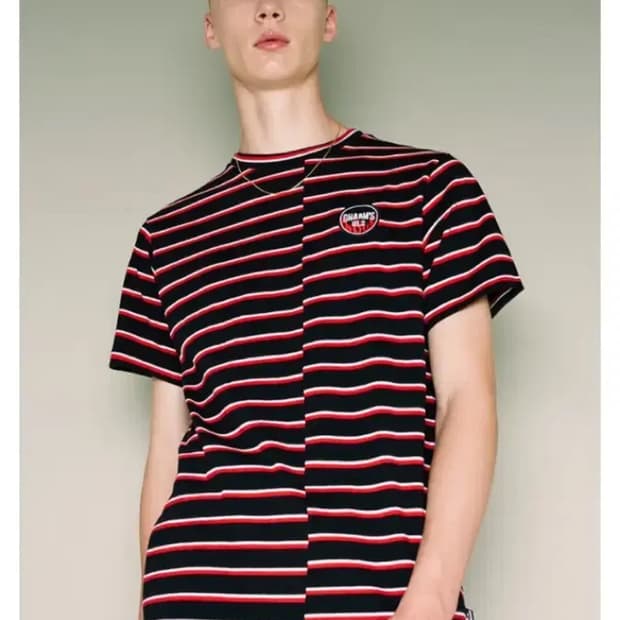 참스 스트라이프 반팔티셔츠