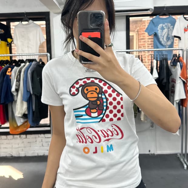 베이프 마일로 x 코카콜라 티셔츠