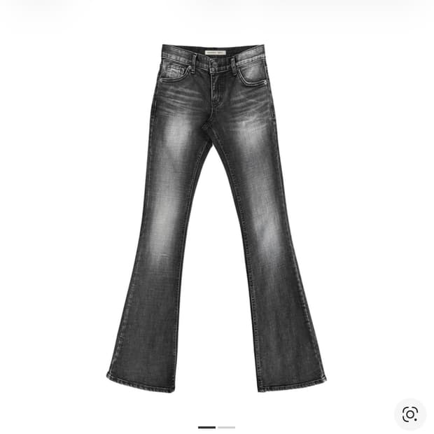 보헤미안서울 부츠컷 데님 팬츠 그레이