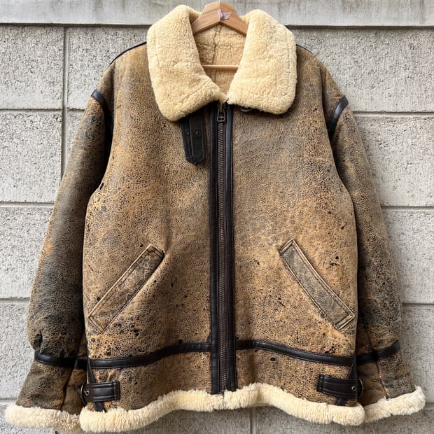 VINTAGE TYPE B-3 SHEEPSKIN MOUTON b3무통자켓
