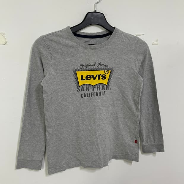 리바이스 긴팔 티셔츠 그레이