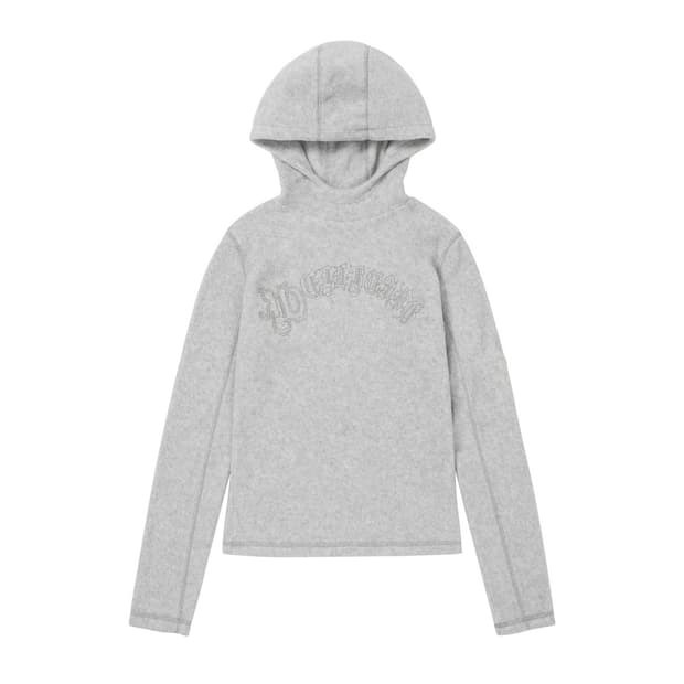 웰빙익스프레스 플리스 스포츠 후디 그레이