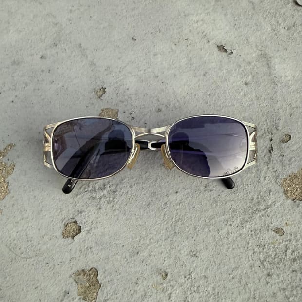 장 폴 고티에 블루렌즈 실버 선글라스