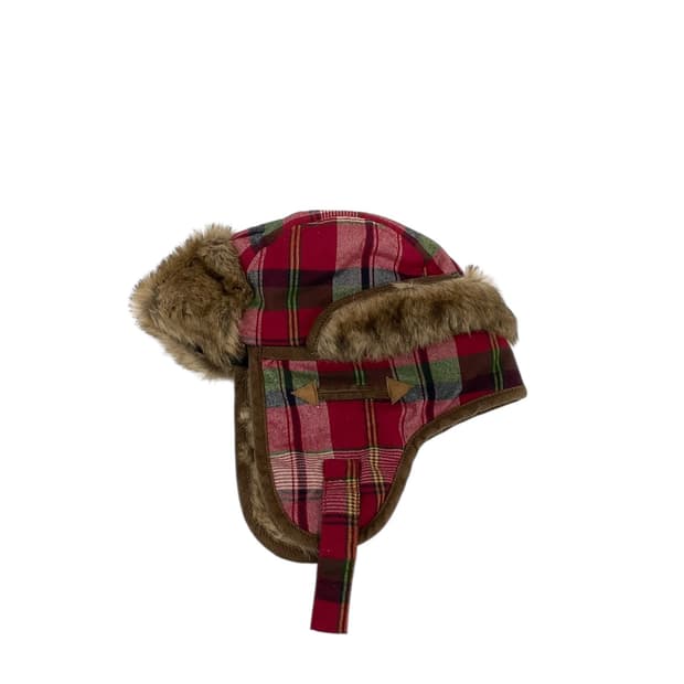 Vintage 체크 트루퍼 햇 
