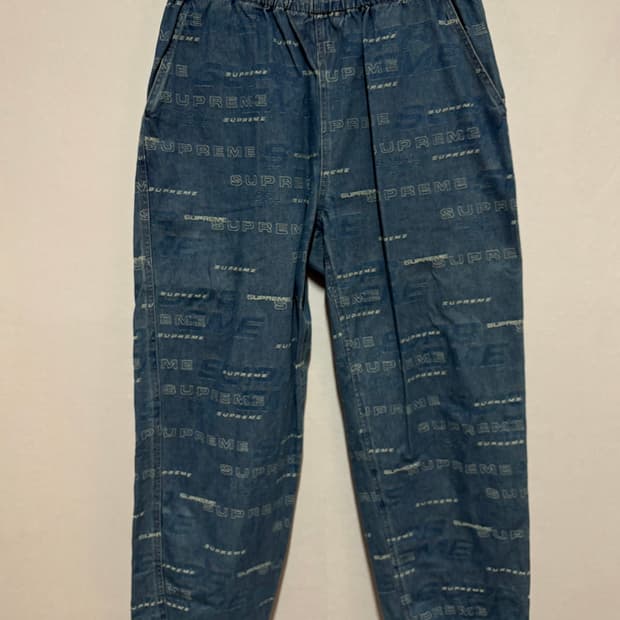 [M] 2019 SUPREME LOGO ALL OVER PANTS, 