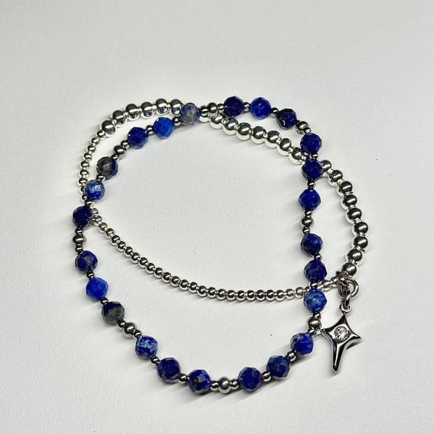 (핸드메이드) 십지가 실버 은팔찌