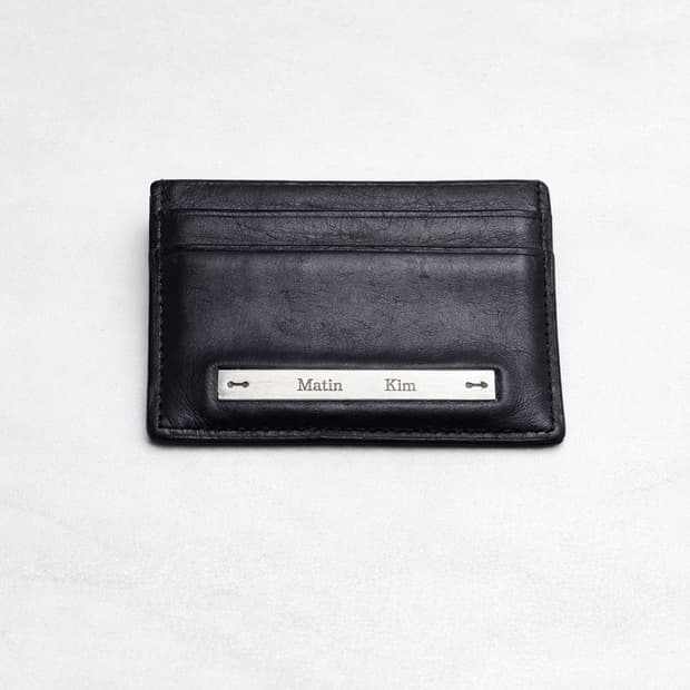 마뗑킴 Matin Kim 블랙 레더 카드지갑