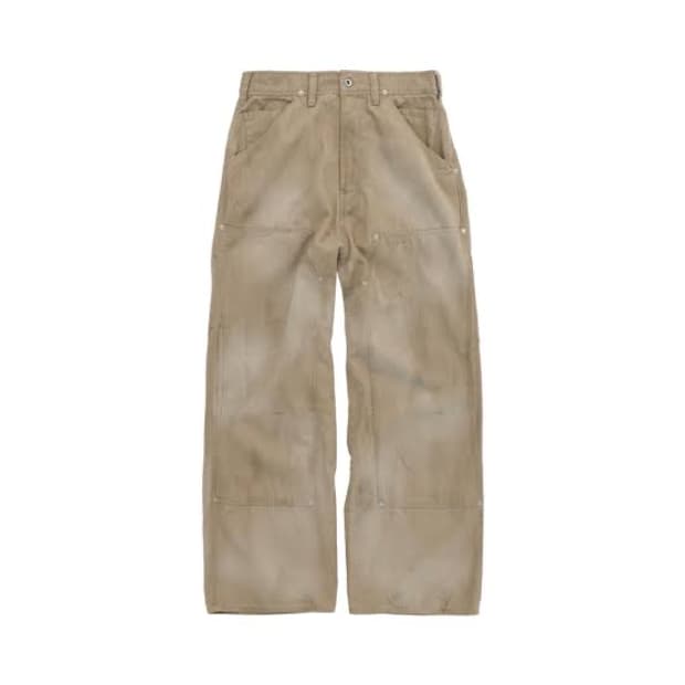 폴리테루 하드 워시드 더블니팬츠 베이지 4