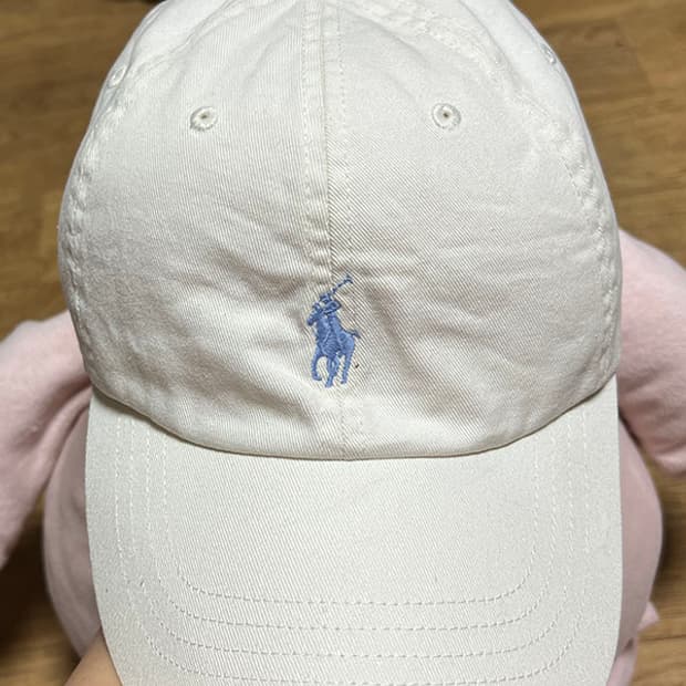 POLO 폴로 코튼 치노 볼캡 QR 코드 크림 캐주얼 남녀공용