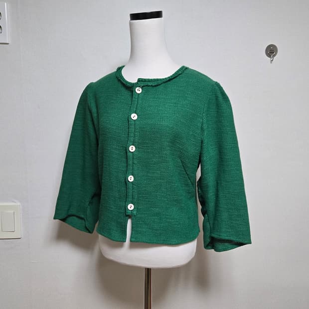 비아플레인 코튼 가디건 