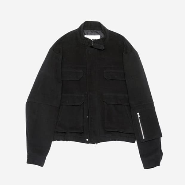 (1) 알렌느 3D M-65 숏 자켓 블랙