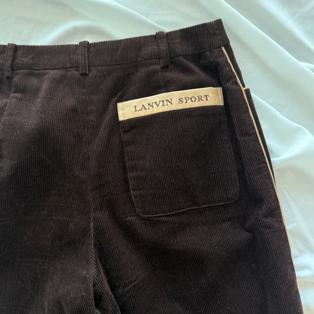 랑방스포츠 코듀로이 하프  팬츠